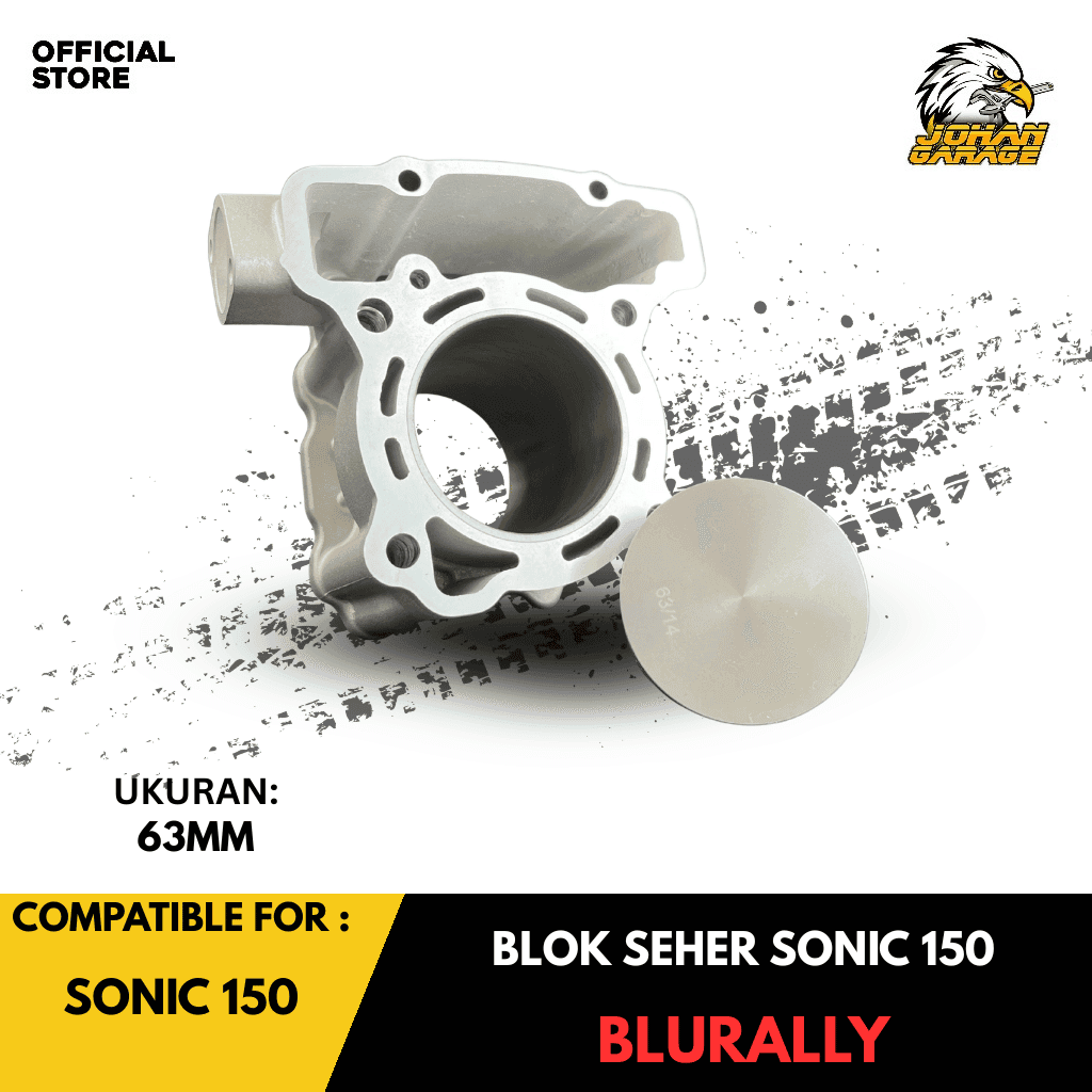 Blurally Blok Seher Ceramic Piston Forged Sonic Supra Gtr Cbr Cb New 63mm Johan Garage