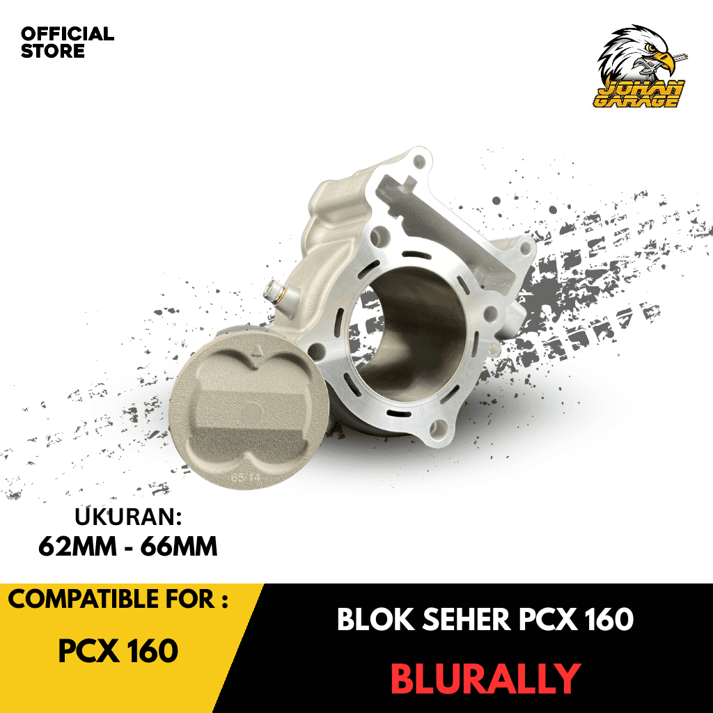 Blurally Blok Seher Ceramic Piston Forged Vario 160 Adv 160 Pcx 160 62mm Johan Garage