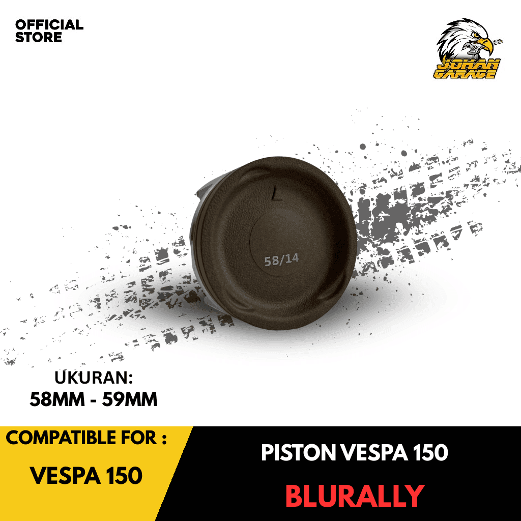 Piston Vespa 150 Blurally 58.5mm Johan Garage