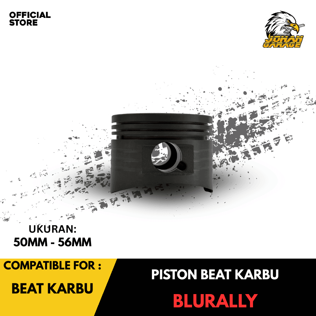 Piston Kit Beat Karbu Blurally 51mm Std Comp Johan Garage