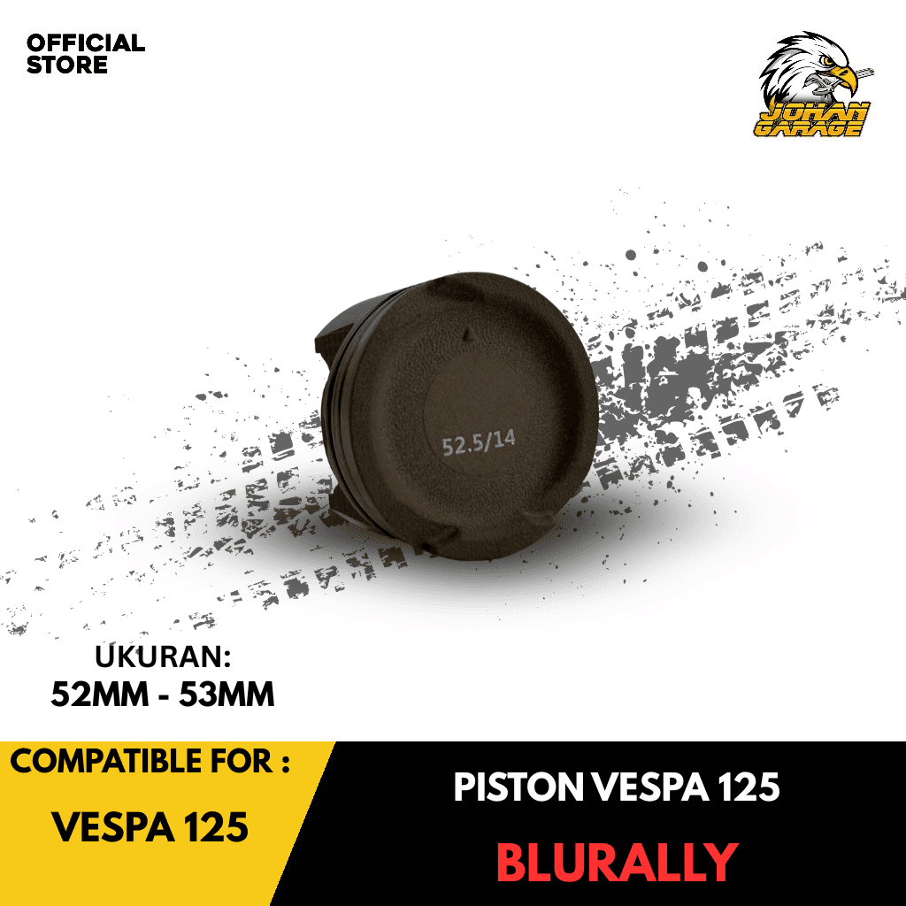 Piston Vespa 125 Blurally 52mm Johan Garage